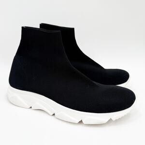 8 BY YOOX Shoes Size 41 (US 11) Slip On Sock Stretch Black Athleisure Designer